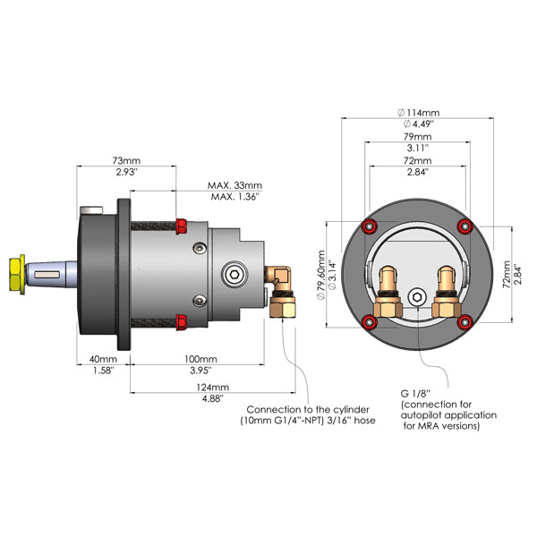 Detalje af Nordflex styringspakke med tilslutninger og ventiler