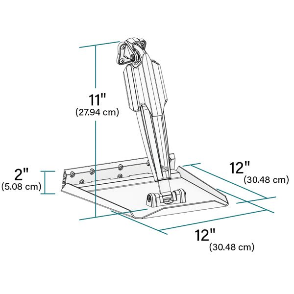 Udsigt til Lenco Trim Tab Kit, detaljeret nærbillede af kanten.