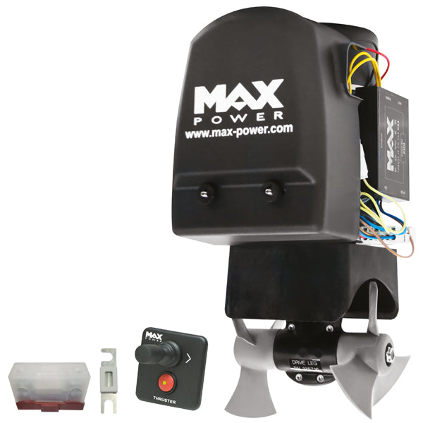 Max Power CT45 12V sikring og joystick monteret på båd