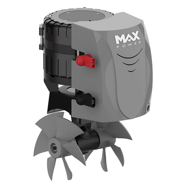 Max Power bovpropel Eco 130 set forfra med propellerbladene tydeligt synlige.