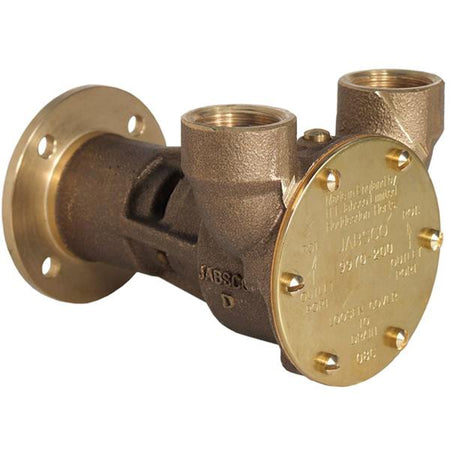 Jabsco impellerpumpe set fra siden med mål 14×10×9 cm