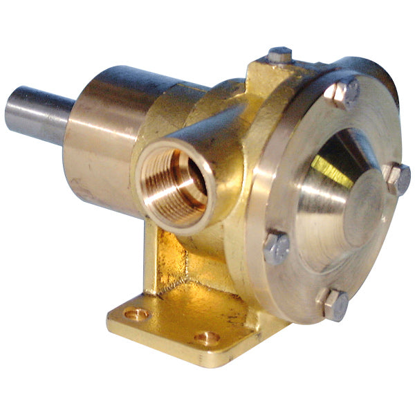 SeaTec impeller pumpe 3/4" set fra siden med tilslutninger