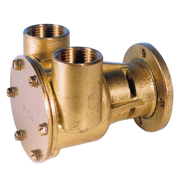 SeaTec pumpe med flange, set forfra, klar til installation