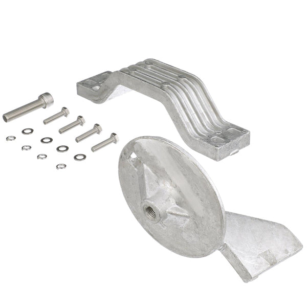 Quicksilver Aluminium Anode Kit til Yamaha 150 hk viser anoderne samlet i pakke.