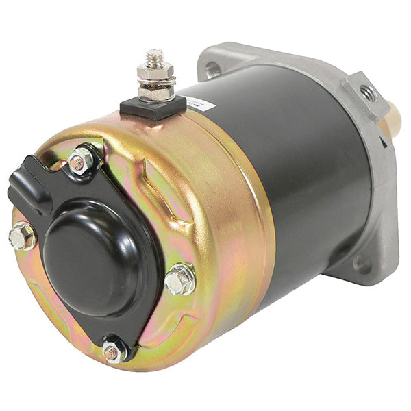 Quicksilver 12-volt starter vist fra siden, ideel til bådmotorer.