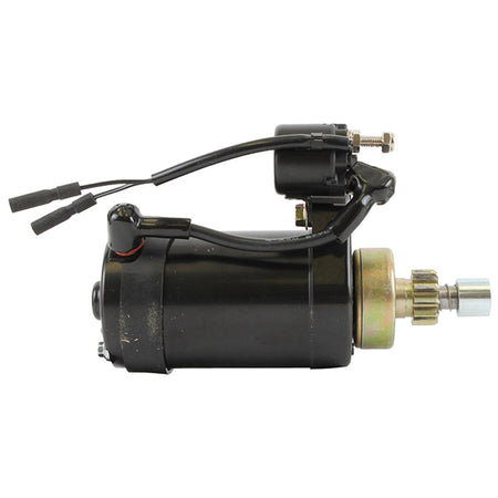 Quicksilver 12-volt starter til Honda bådmotor, set fra siden.