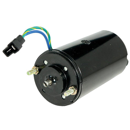 Quicksilver 12-volt trim/tilt motor til OMC set forfra med kabelforbindelser.