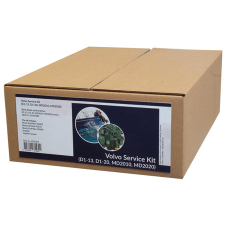SeaTec servicekit vist fra siden med alle dele synligt