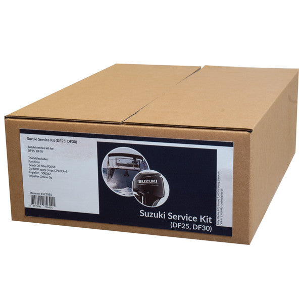 SeaTec Suzuki servicekit til DF200A/AP, DF175AP og DF150AP motorer, pakket flot ind.