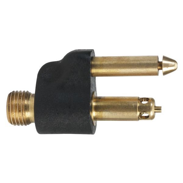 Scepter connector han til tank, set fra siden på hvid baggrund