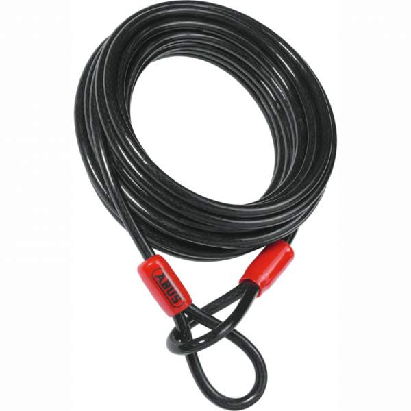 Abus betrukket cobra wire på 120 cm, detaljeret visning af tykkelsen ø12mm