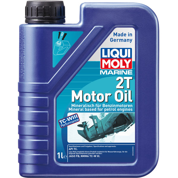 Liqui Moly marine 2T motor olie 1 liter i produktboks