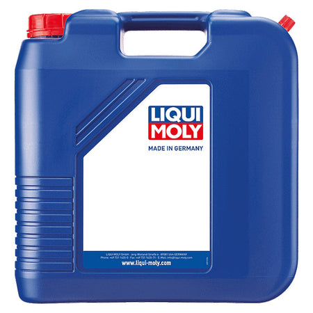 Liqui Moly gearolie set fra siden med tydelig etikette