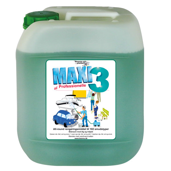 Maxi 3 vaske- og rengøringsmiddel i 5 liters dunk, velegnet til bådpleje