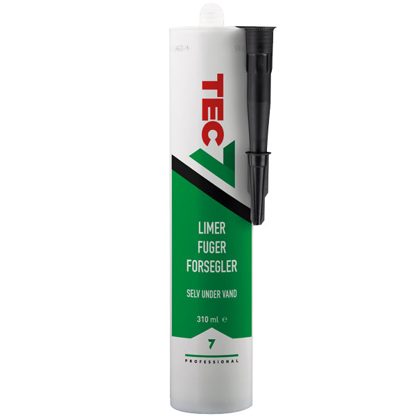Brun Tec7 limer fuger forsegler, set fra siden.