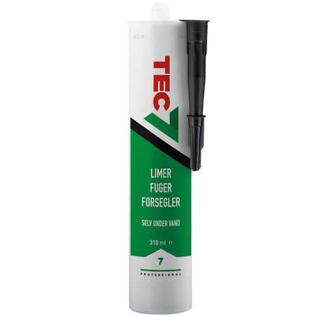 Brun Tec7 limer fuger forsegler, set fra siden.