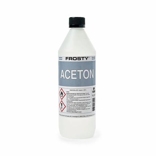 SeaTec Acetone 1L flaske, klar væske til rengøring og affedtning