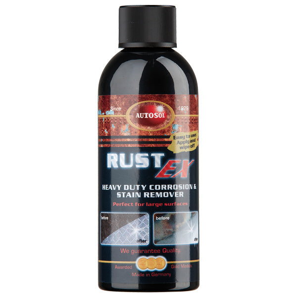 Autosol, Rust Ex 250ml flaske i en bådpleje kontekst