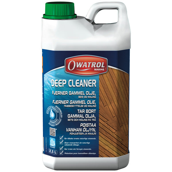 Owatrol Deep Cleaner 2,5L kan med fordel benyttes til bådpleje.