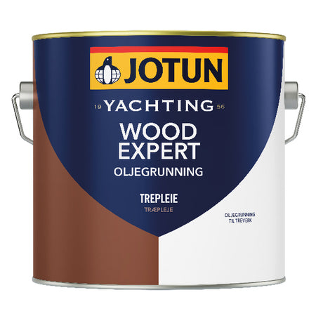 Jotun Wood Expert olie grunding i 2,5 liters dunk med et klart label