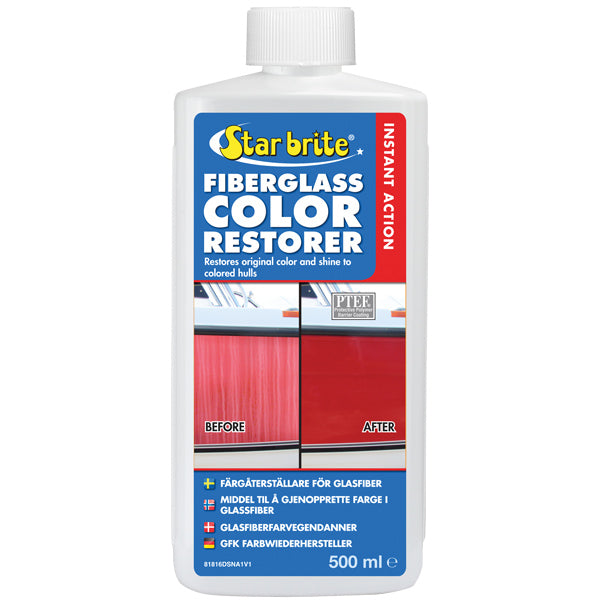 Star Brite Fiberglass Color Restorer i flaske med klart design