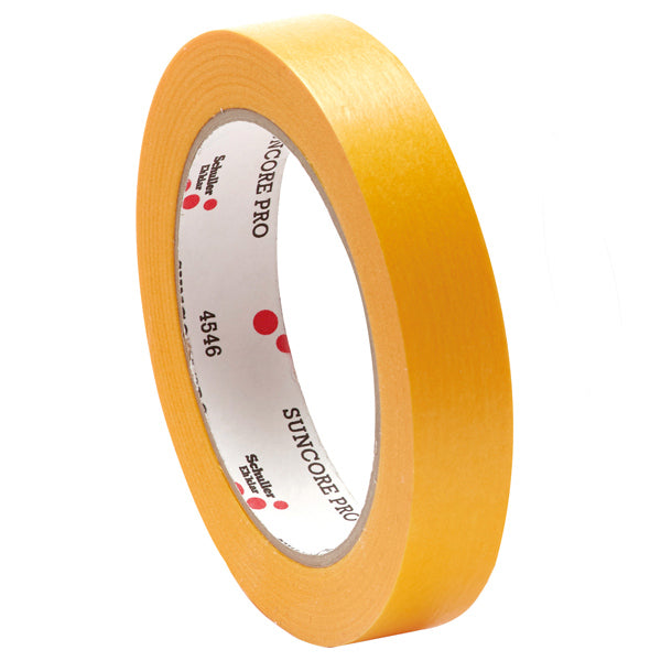 SeaTec malertape forstørret, viser 24mm bredde og 50m længde.