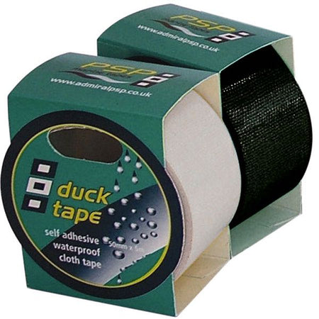 PSP gaffa tape i grøn farve, 50mm x 5m, præsenteret på hvid baggrund.