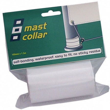 PSP mast collar mastekrave tape i hvid farve set fra siden
