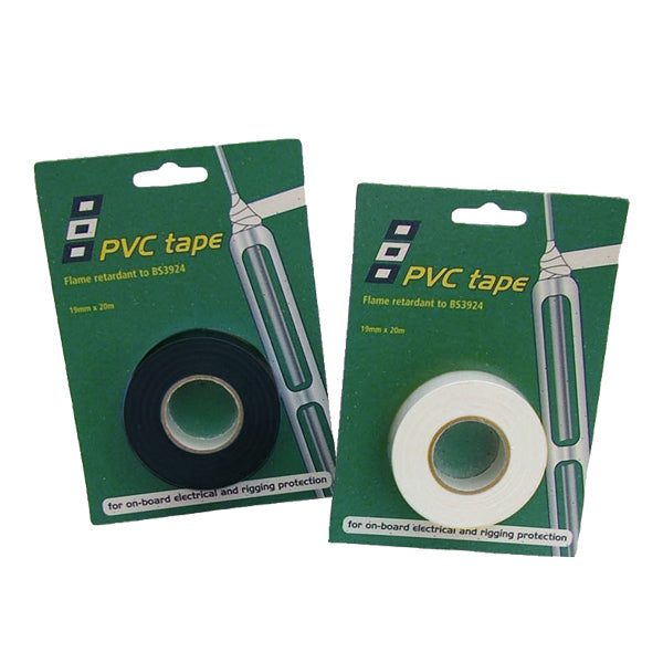 PSP tape, hvid isoleringsbånd set fra siden, 19mm x 20m rulle