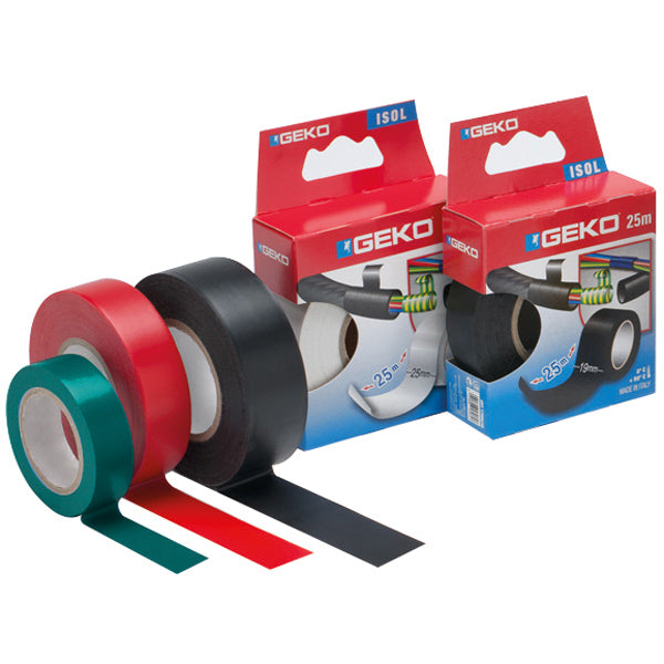 Geko, SeaTec, Geko ISOLERINGSTAPE 19mm X 25 meter SORT