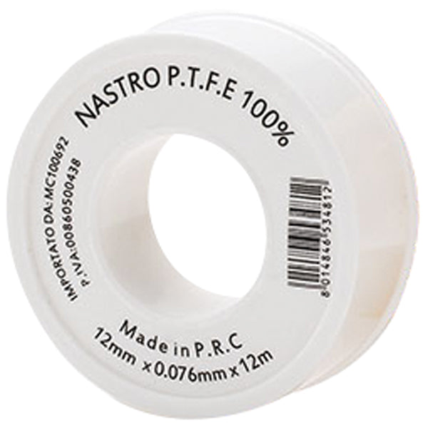 Geko, Teflon P.T.F.E hvid gevindtape 12mm x 12m