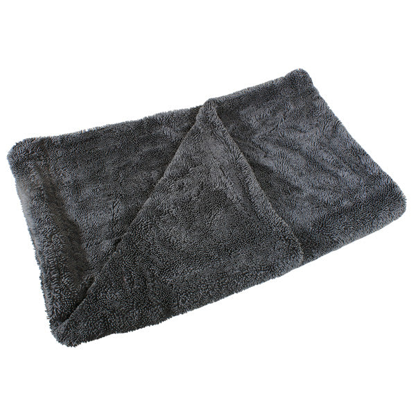 Mikrofiber tørre klud i grå farve, 50x80cm, til polering af bådoverflader