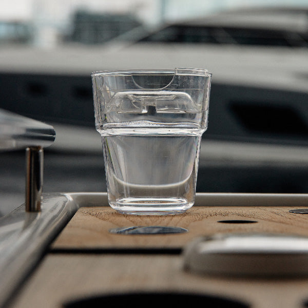 Drinksaver drikkeglas med låg set ovenfra