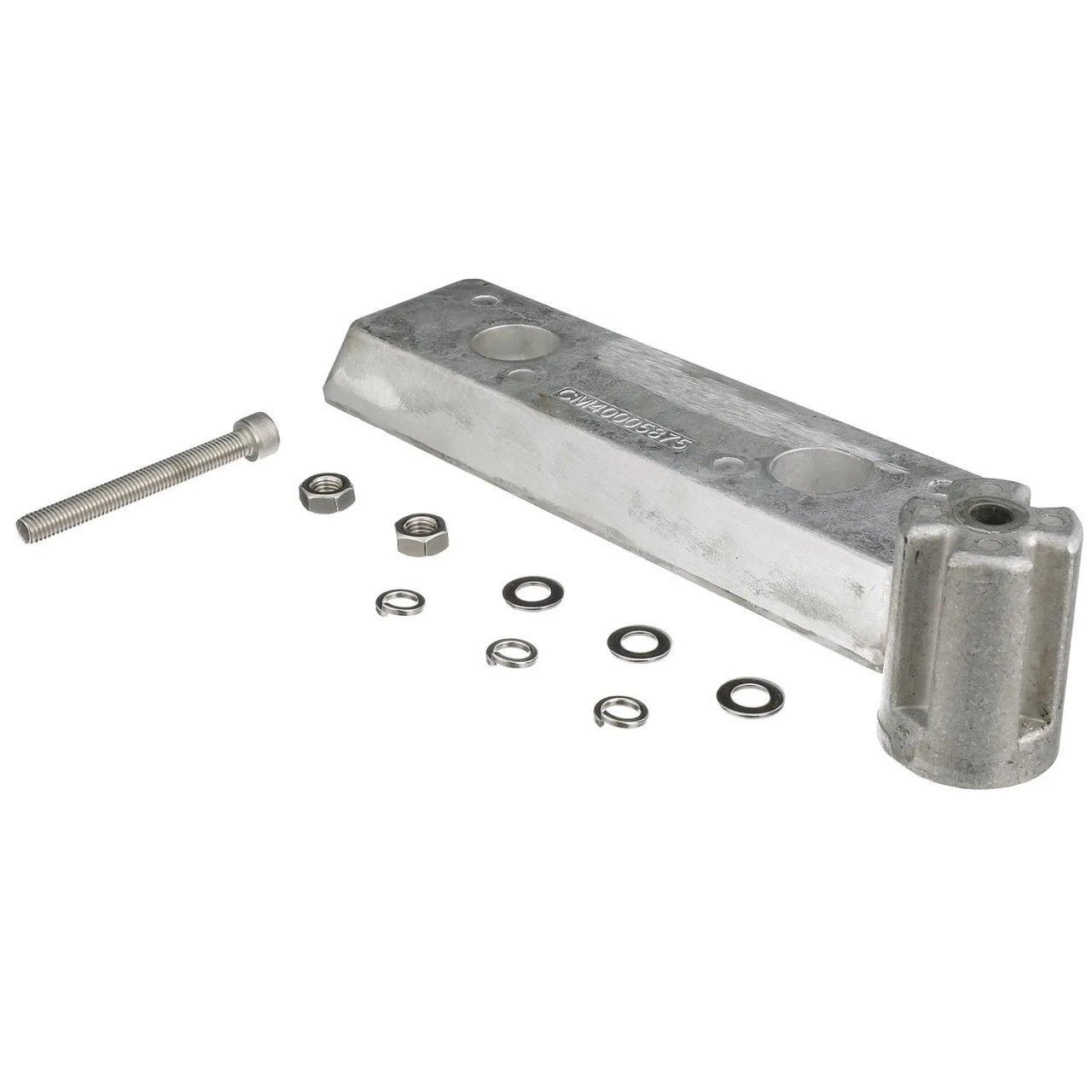 Anode kit fra Quicksilver i detaljevisning med komponenter