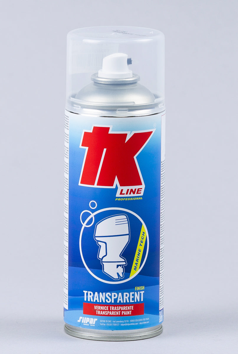 TK Line Finish lak i transparent emballage set fra siden