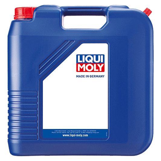 Liqui Moly marine gearolie GL4/GL5 80W-90 i 60 l dunk, vist fra siden.
