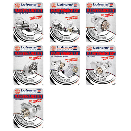 Lofrans vedligeholdelsekit i brug på en båd, monteret på ankerspil