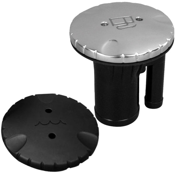 Attwood, llenado de cubierta fuel 38mm con ventilación negro plástico