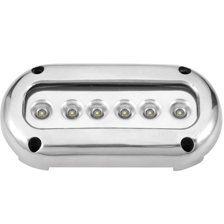 Sidevisning af SeaTec undervandslys med seks LED lamper