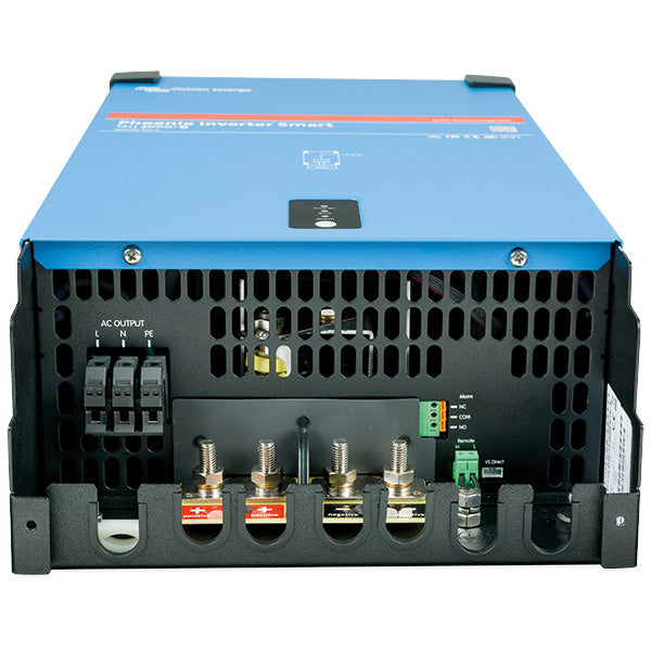 Victron Inverter set forfra med kontrolpanel og indikatorer
