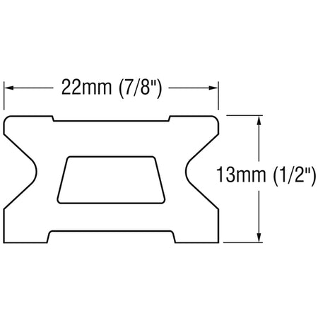 Ronstan skødeskinne installeret på båd, der understøtter skøderne