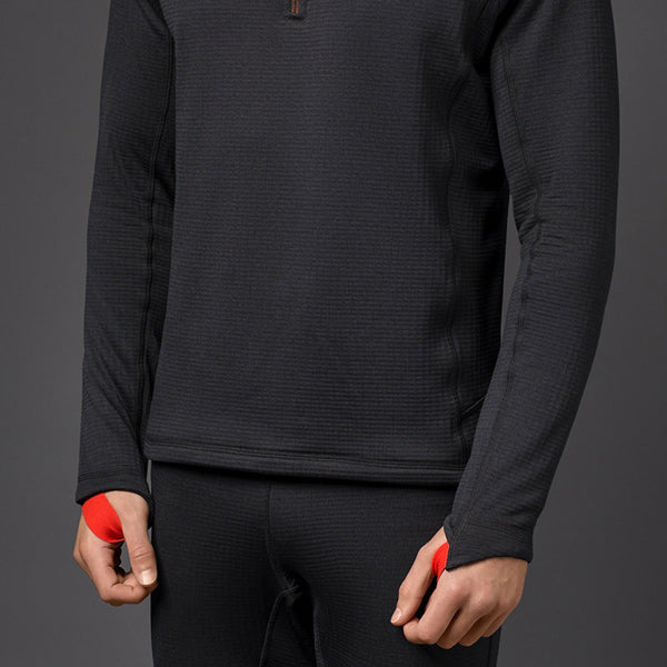 Detaljevisning af halslynlås på Gill 1081 fleece.