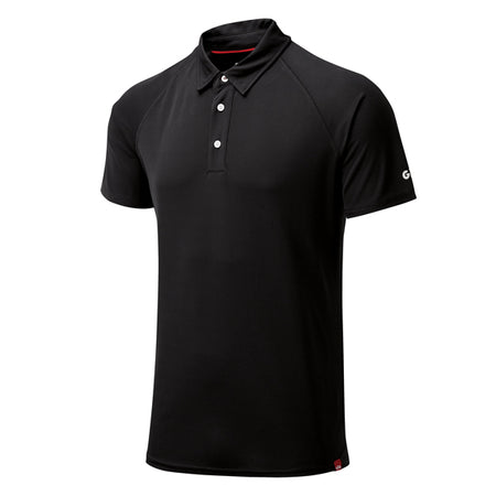 Gill UV008 herrepolo i sort vist fra siden