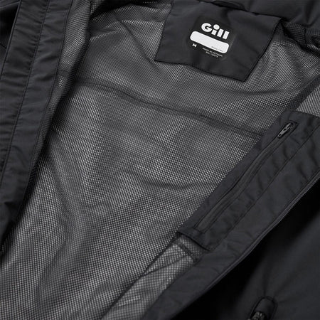 Detailfoto af Gill IN88J Pilot jakke, der viser stoffets tekstur