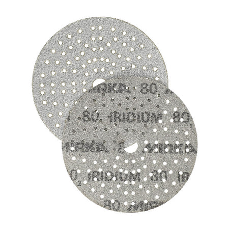 Mirka Iridium slib rondel pakket i 10 stk, set ovenfra