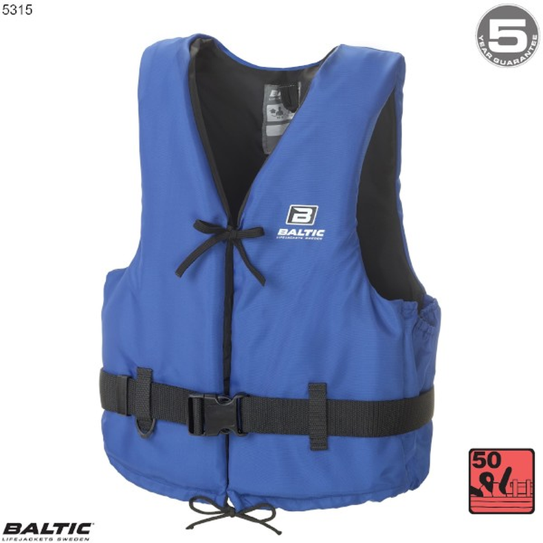 BALTIC, chaleco de natación Aqua azul 5315 Talla 50-70 kg